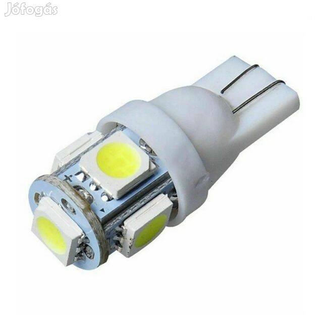 Ledes T10 Izzó 5 SMD LED ( 5050 ) Autó Lámpa 12V ()