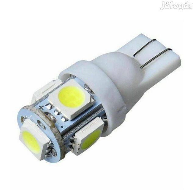 Ledes T10 Izzó 5 SMD LED ( 5050 ) Autó Lámpa 12V ()