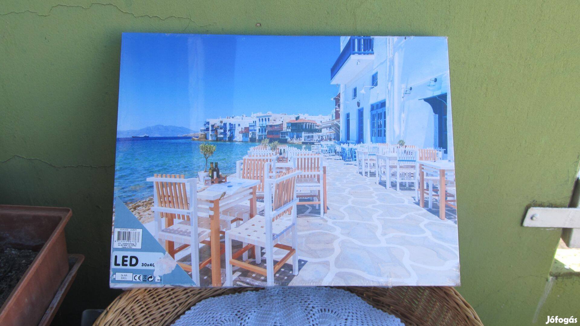 Ledes világító vászon kép 40 x 30 cm