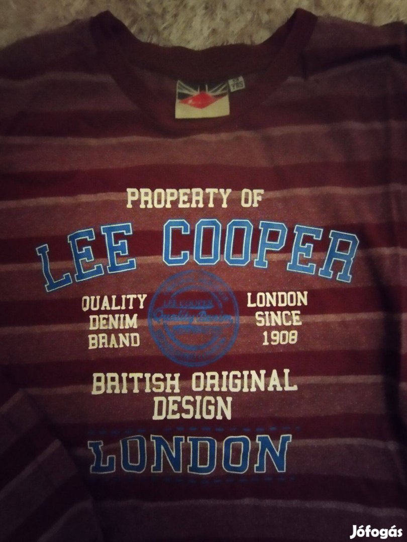 Lee Cooper fiú pulóver felső 13 ev