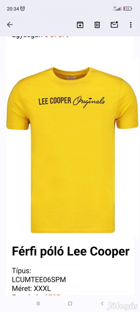 Lee Cooper pólók