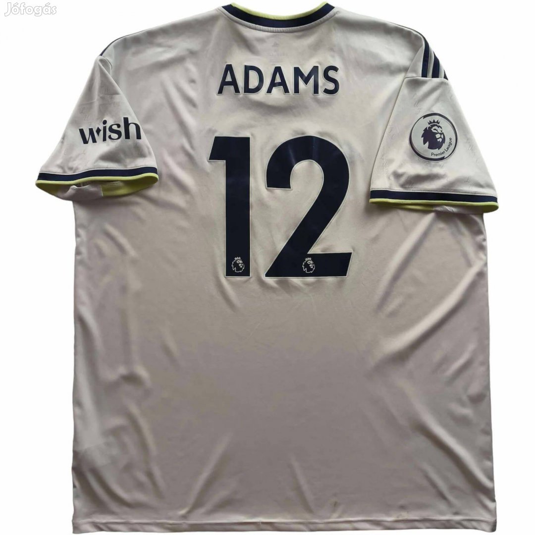 Leeds United 2022-23 Adidas hazai Tyler Adams foci mez XXL-es