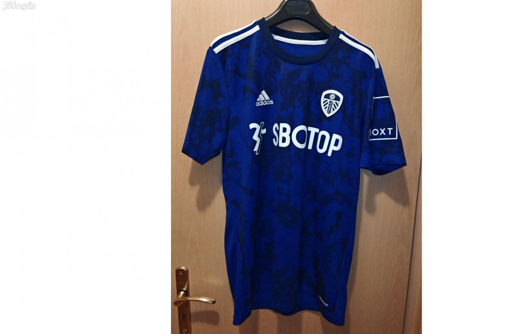 Leeds United eredeti adidas 2021-22 kék mez (M-es)