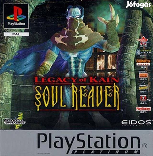Legacy of Kain Soul Reaver, Platinum Ed., Mint PS1 játék