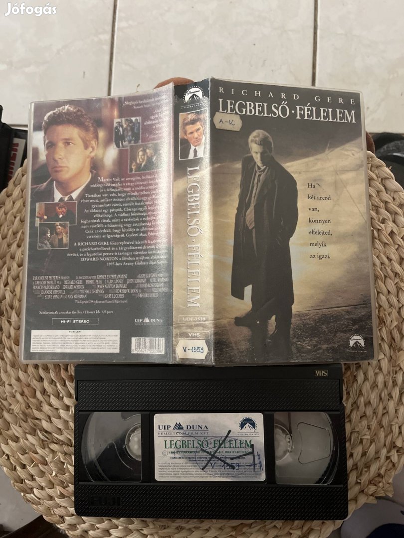 Legbelső félelem vhs