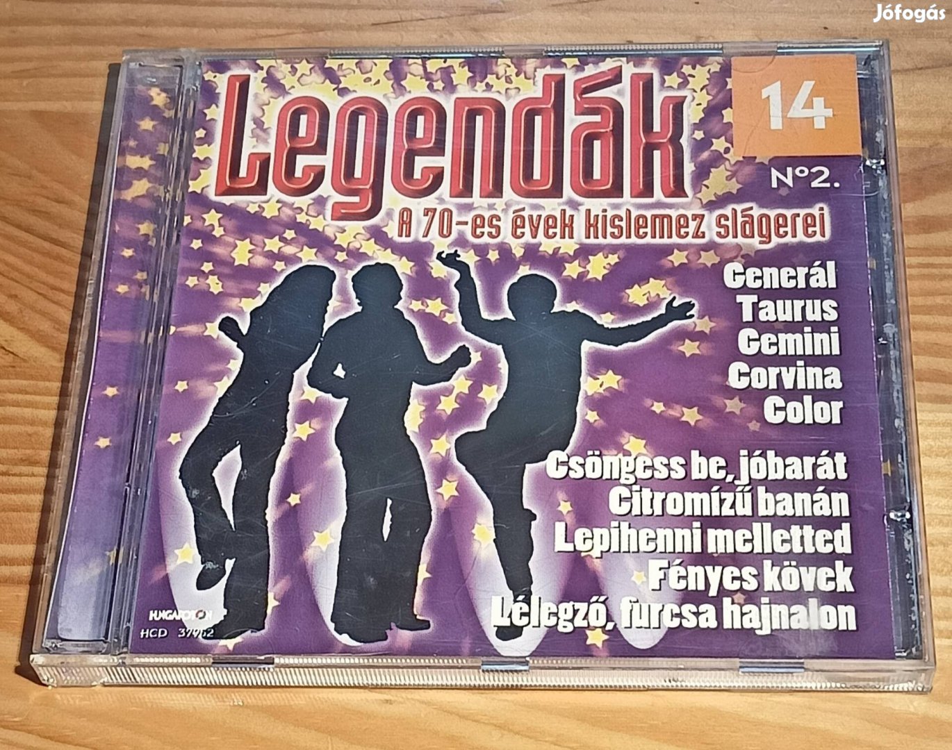 Legendák 14 - A 70-es Évek Kislemez Slágerei CD