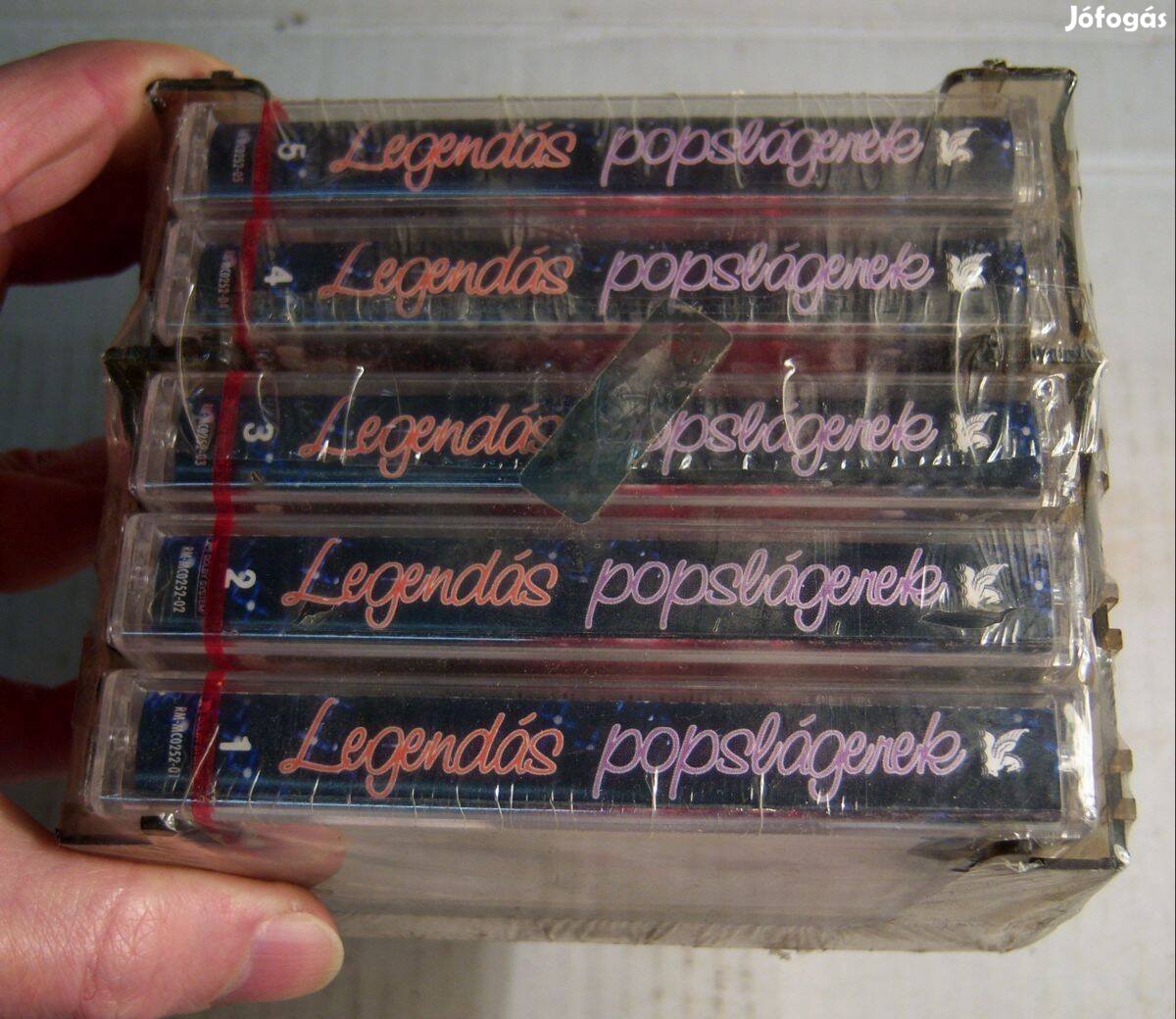 Legendás Popslágerek 1-5. (2002) kazetta (jogtiszta) új bontatlan