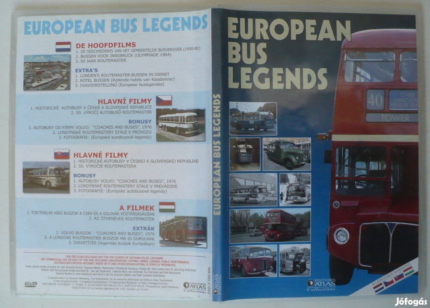 Legendás buszok - European Bus Legends (ATLAS Editions, DVD-ritkaság)