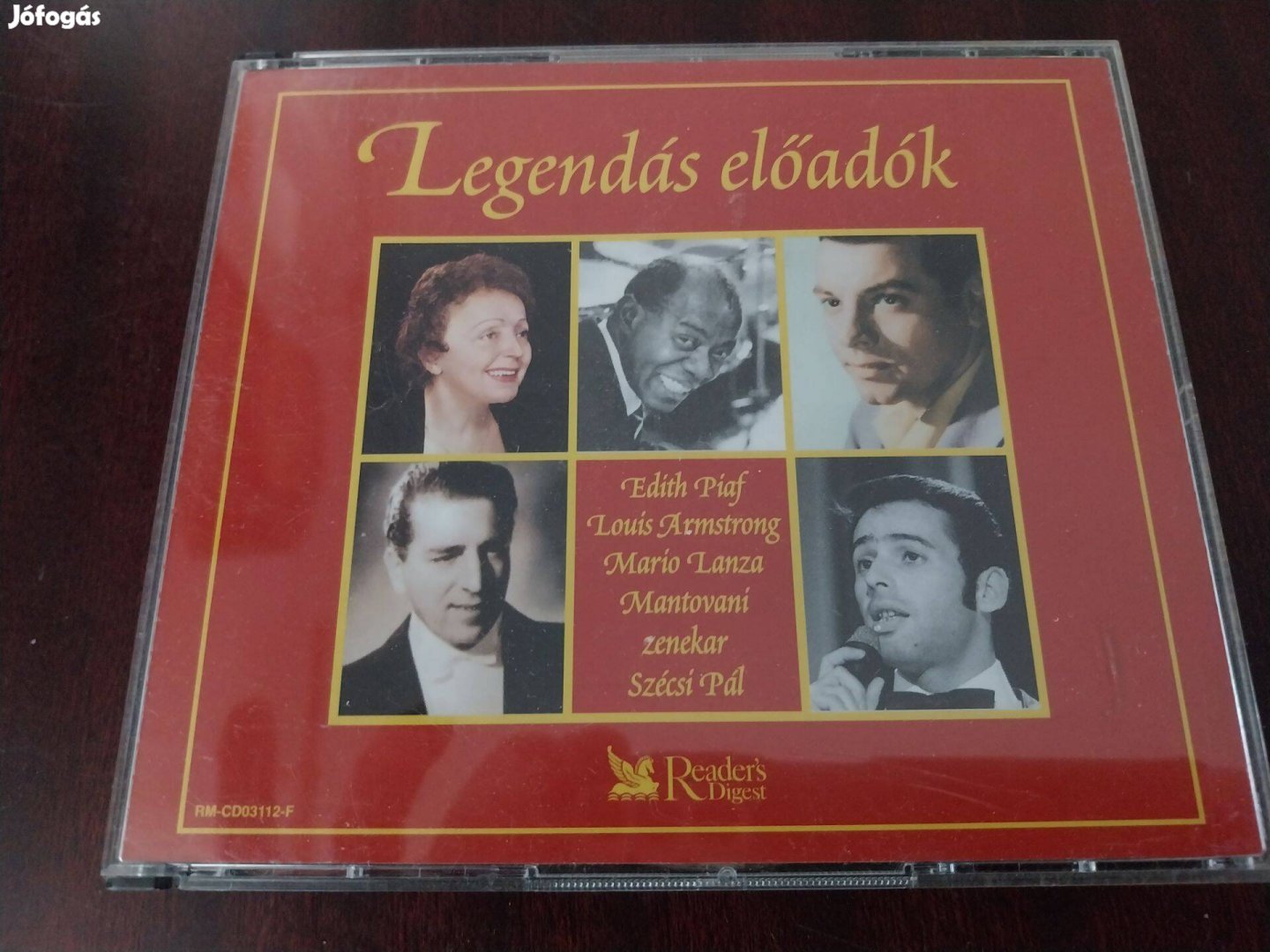 Legendás előadók 5 CD: Edith Piaf, Louis Amstrong, Mario Lanza,