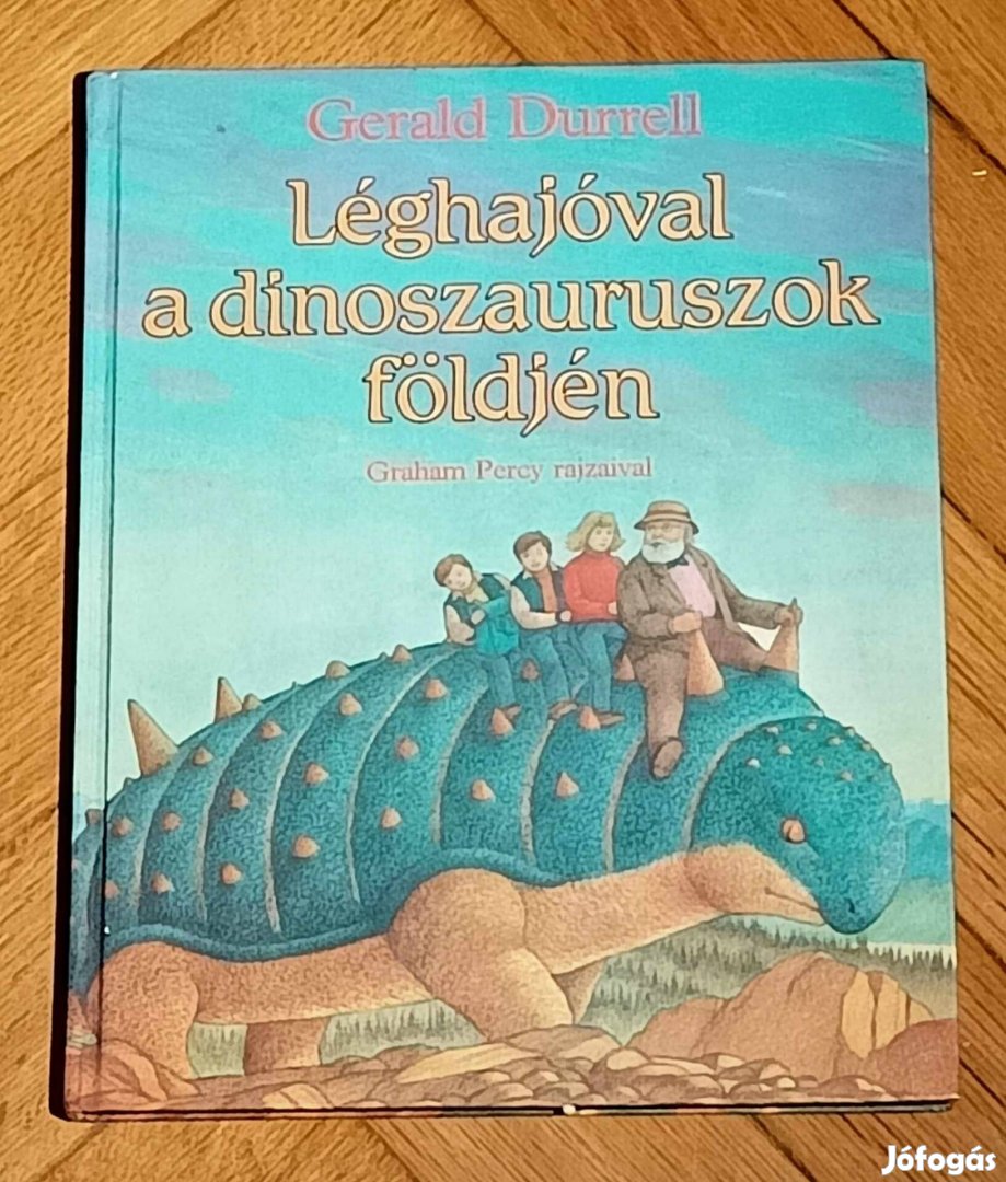 Léghajóval a dinoszauruszok földjén könyv Durell