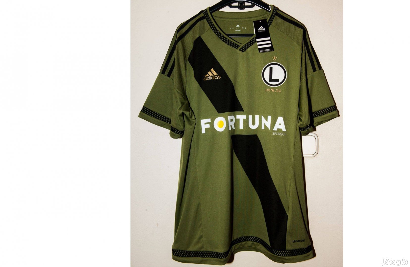 Legia Warszawa centenáriumi 2016-os eredeti adidas focimez (3XL)