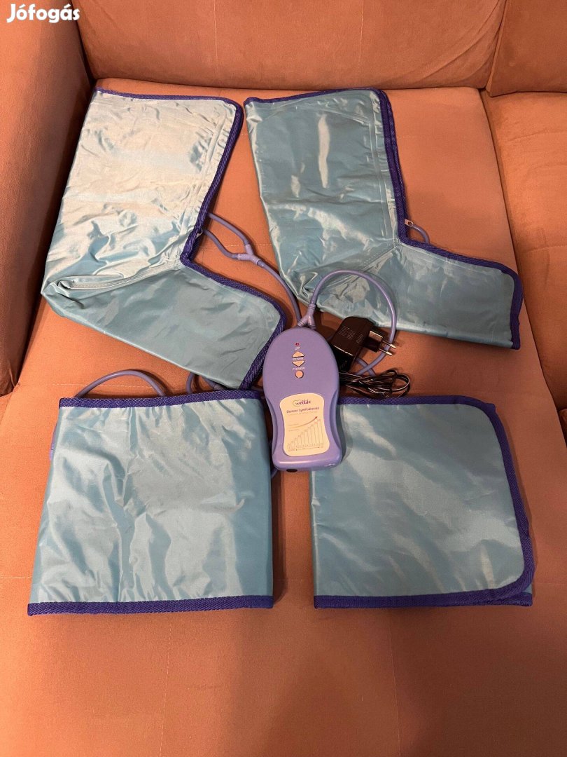 Légkompressziós lábmasszírozó, otthoni nyirokelvezetés