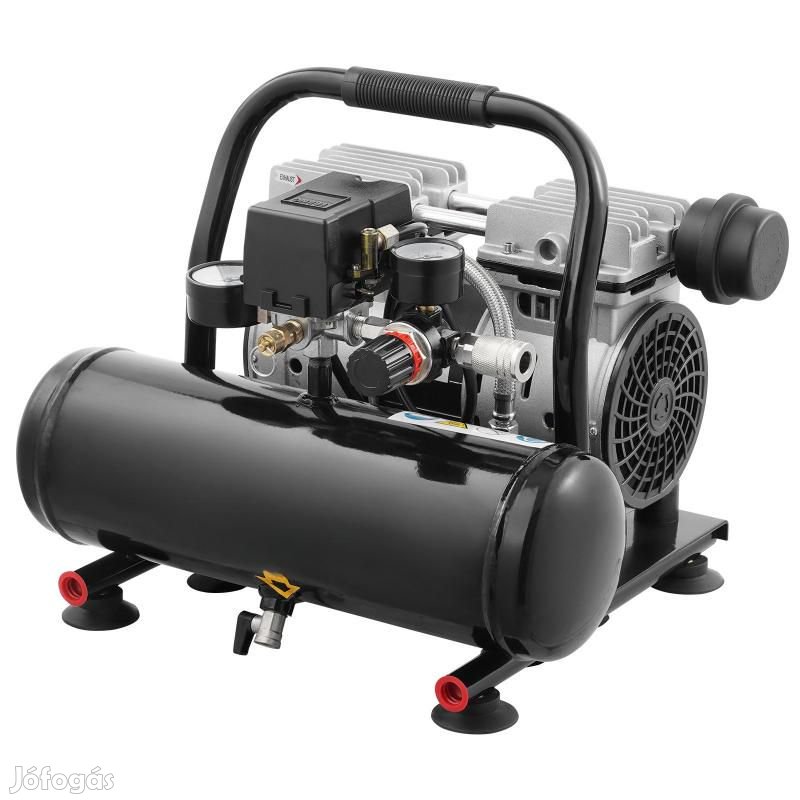 Légkompresszor kompakt hordozható olajmentes kompresszor 4 liter, 635W