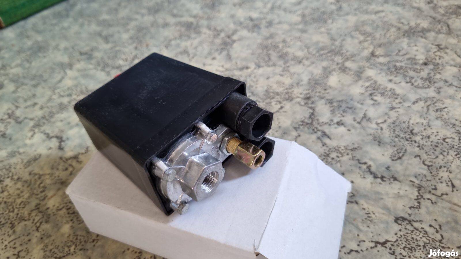 Légkompresszor nyomáskapcsoló 1 kiállással, egy kimenettel