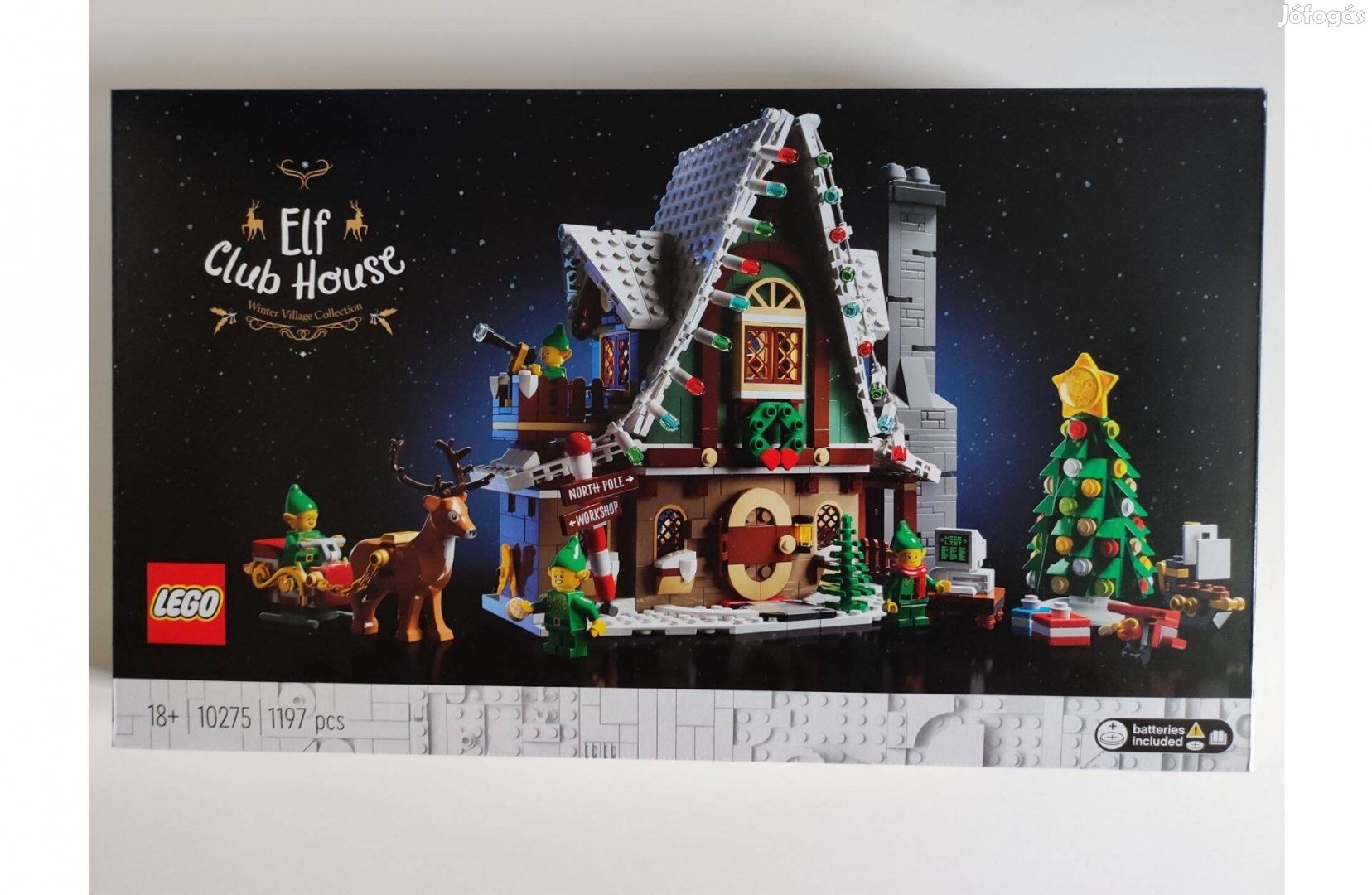 Lego 10275 /Icons/ Karácsonyi Manó klubház - új, bontatlan