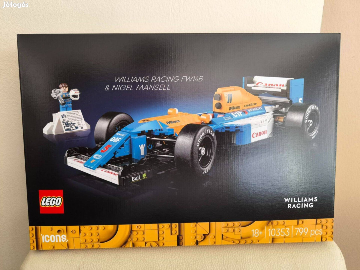 Lego 10353 Williams Racing FW14B és Nigel Mansell új, bontatlan
