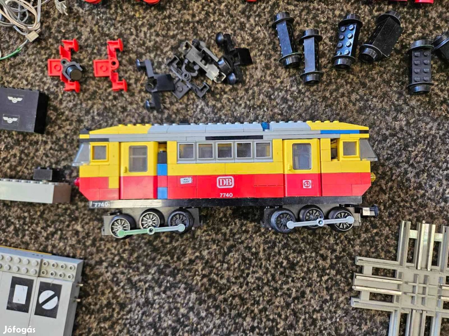 Lego 12V első szériás vasút szett trafó váltó sín gyűtői darab