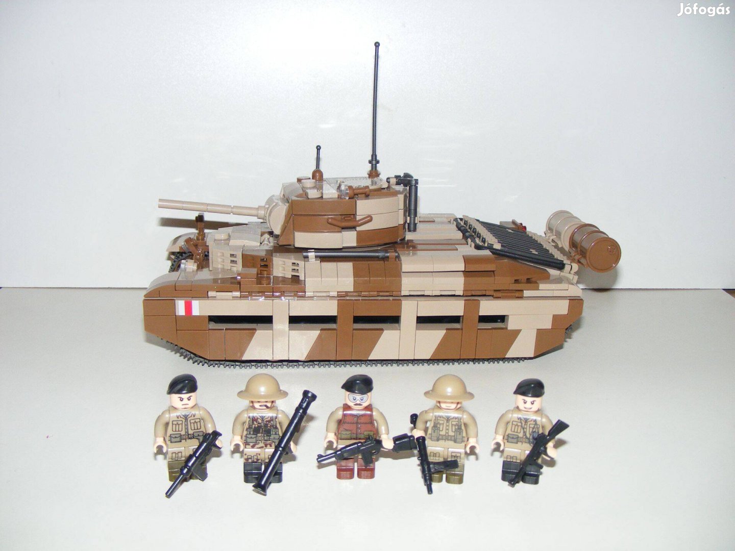 Lego 2. Világháborús Brit Angol Matilda -2 Tank 1210db 12x26x16cm Új