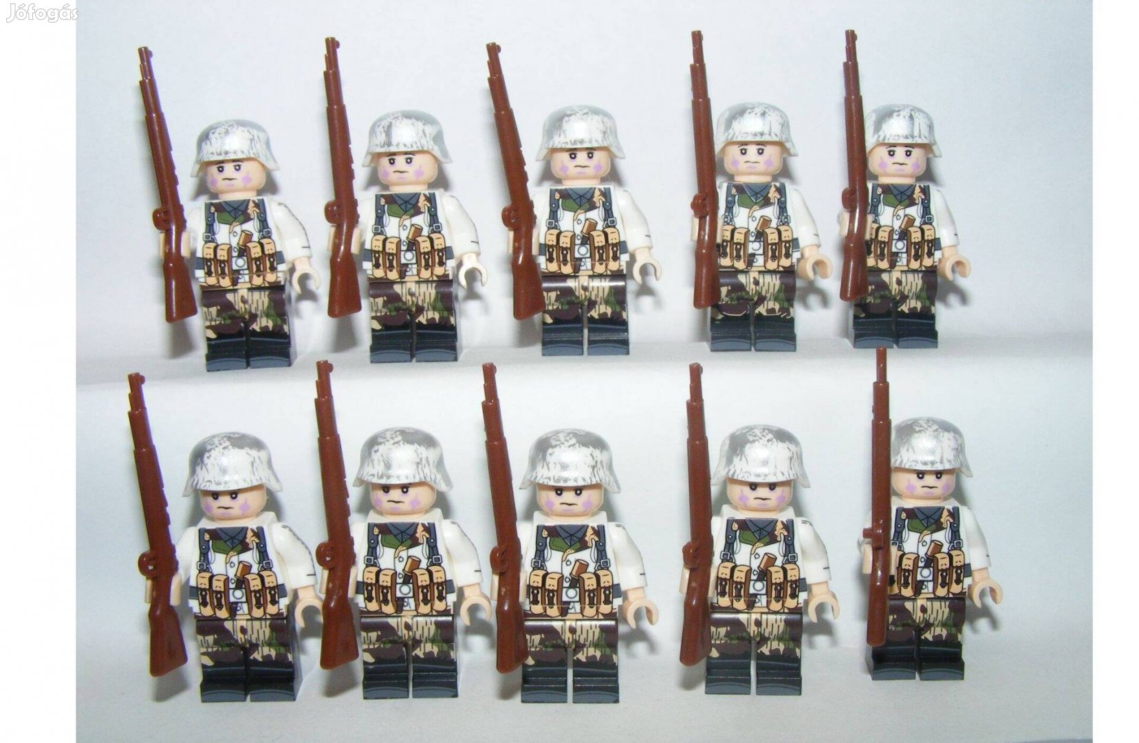Lego 2. Világháborús Havasi Arctic katonák 10db figura katona fegyver
