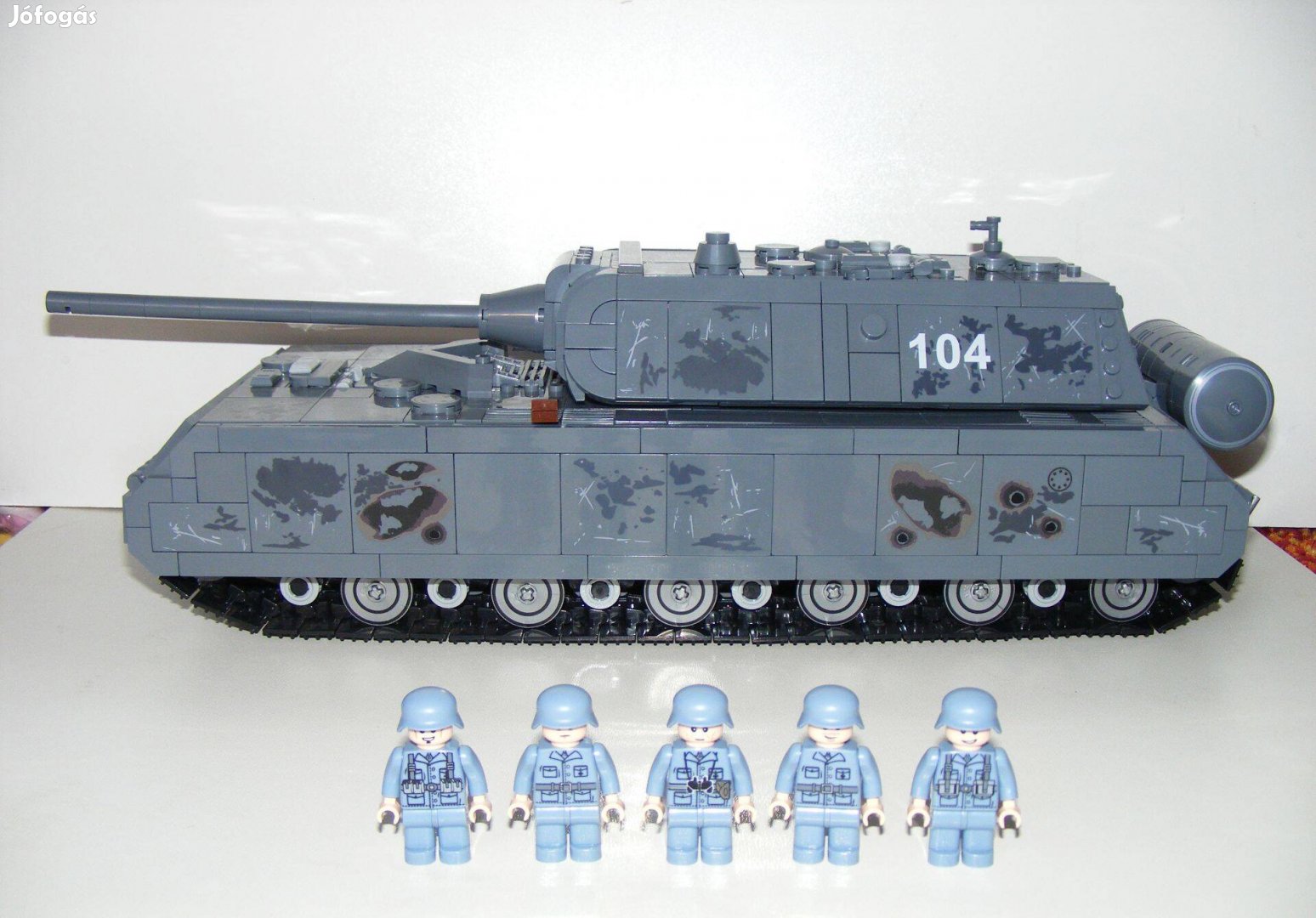 Lego 2. Világháborús Német Panzer VIII Maus Szupernehéz harckocsi tank