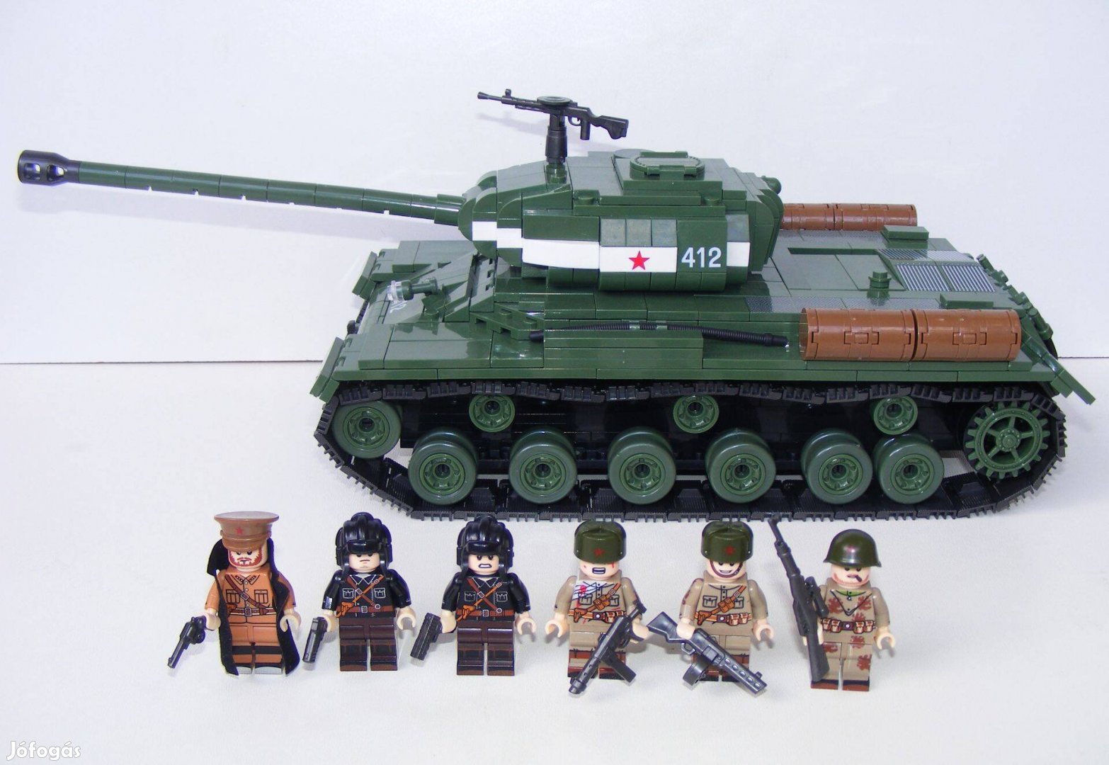 Lego 2. Világháborús Orosz ISZ2 harckocsi Tank 1080db 13x36x11cm Új