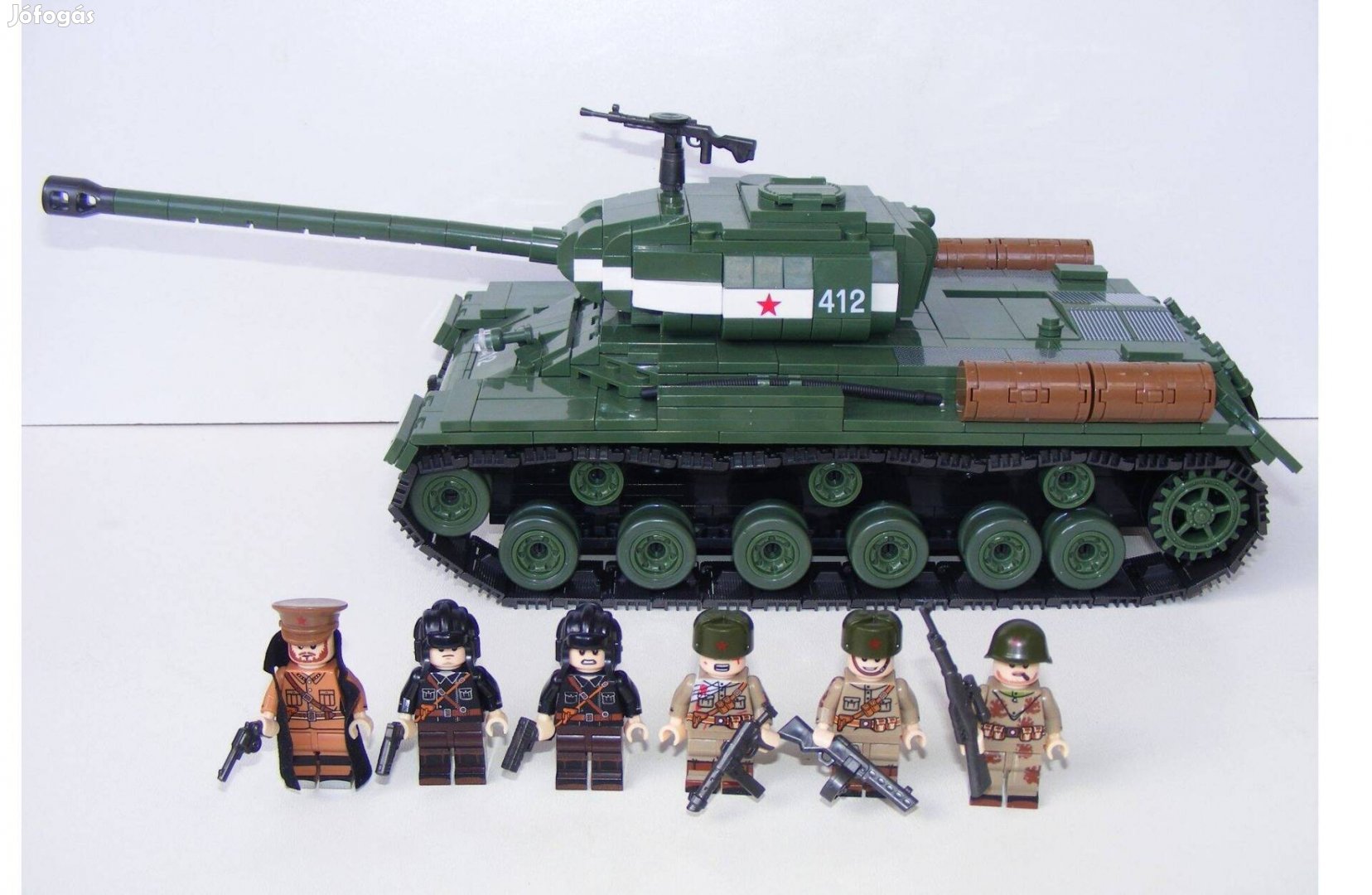 Lego 2. Világháborús Orosz ISZ2 harckocsi Tank 1080db 13x36x11cm Új