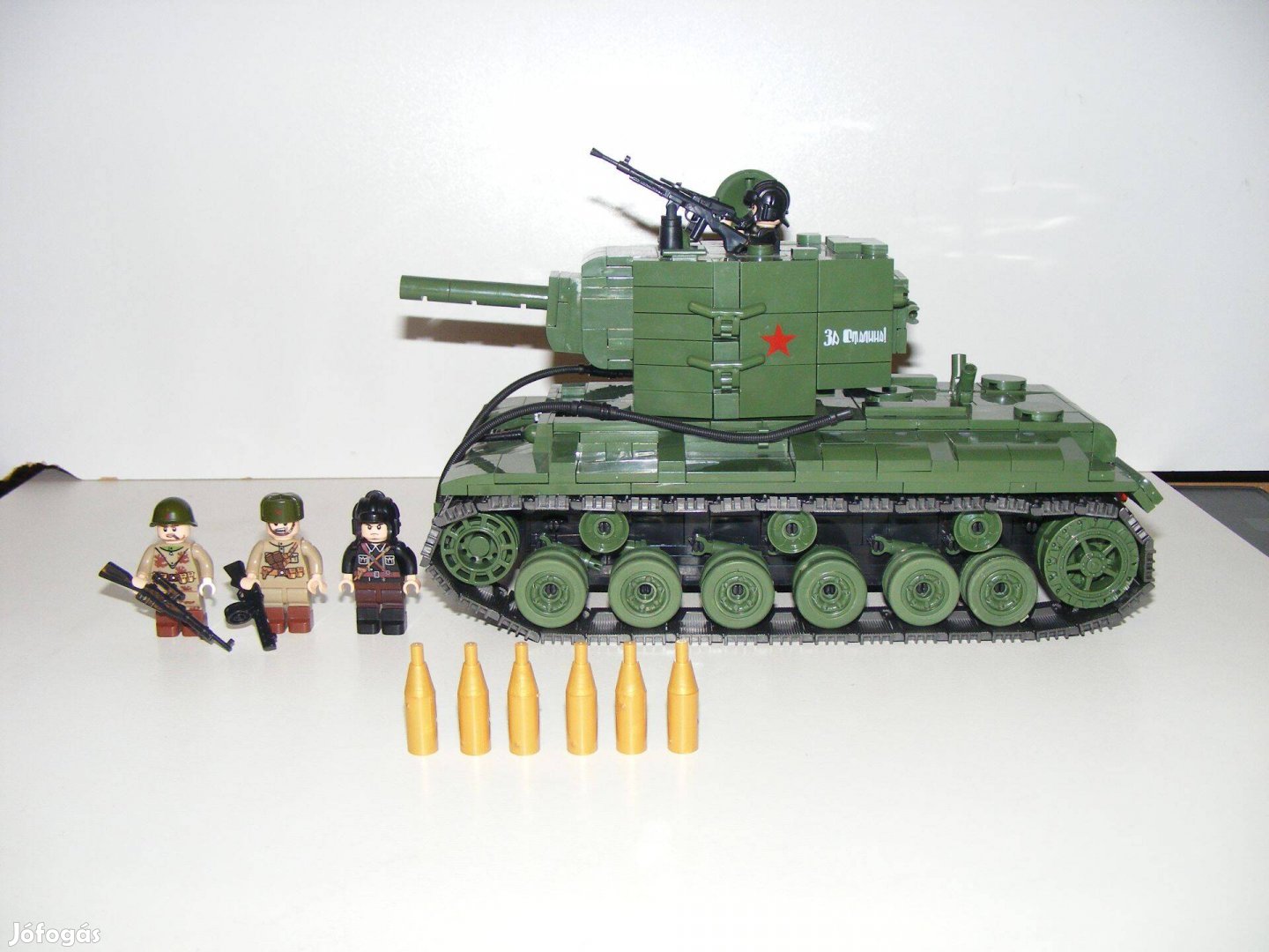 Lego 2. Világháborús Orosz KV-2 Szovjet Tank 1180db 13x25x16cm Új