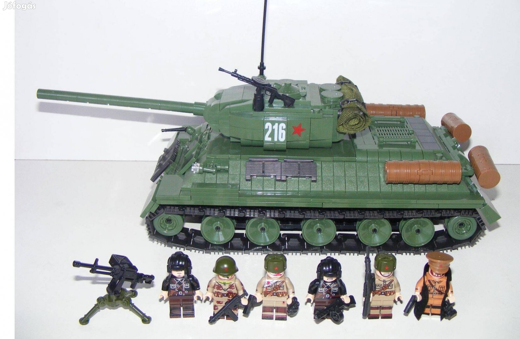 Lego 2. Világháborús Orosz T-34 T34 Tank 1110db 13x35x14cm 6 katona Új