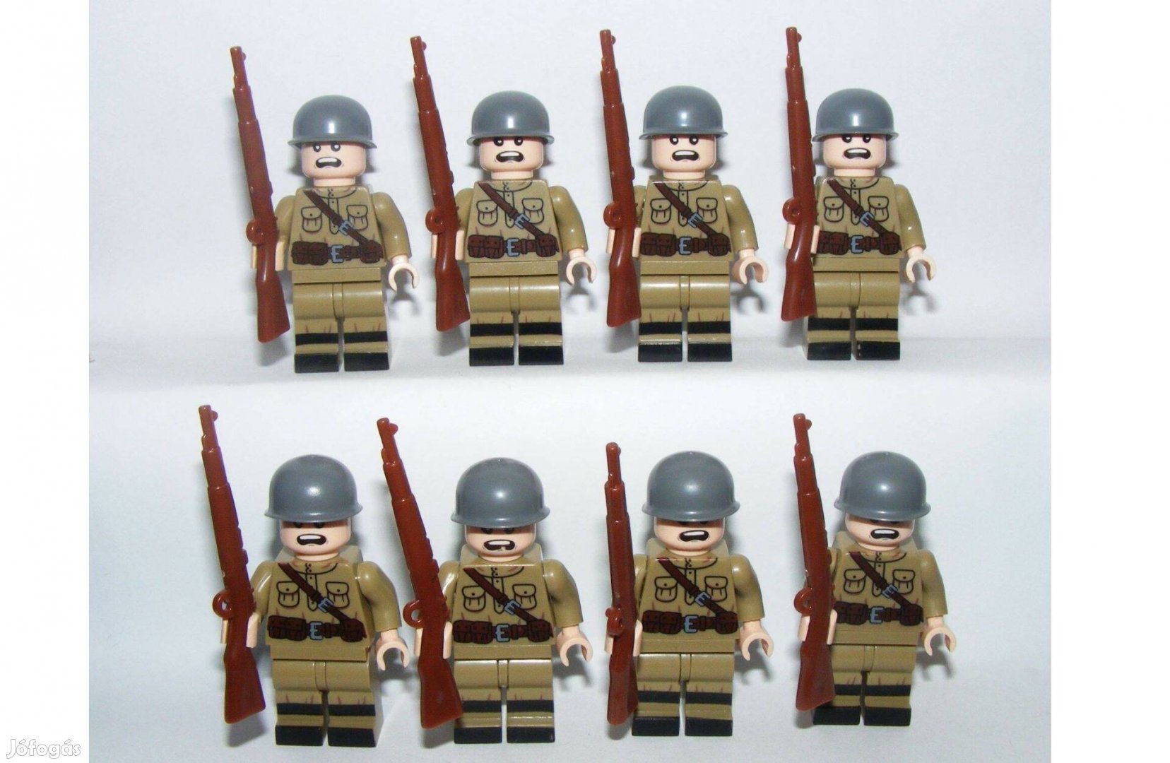 Lego 2. Világháborús Szovjet Orosz Rohamsisakos katonák katona figura