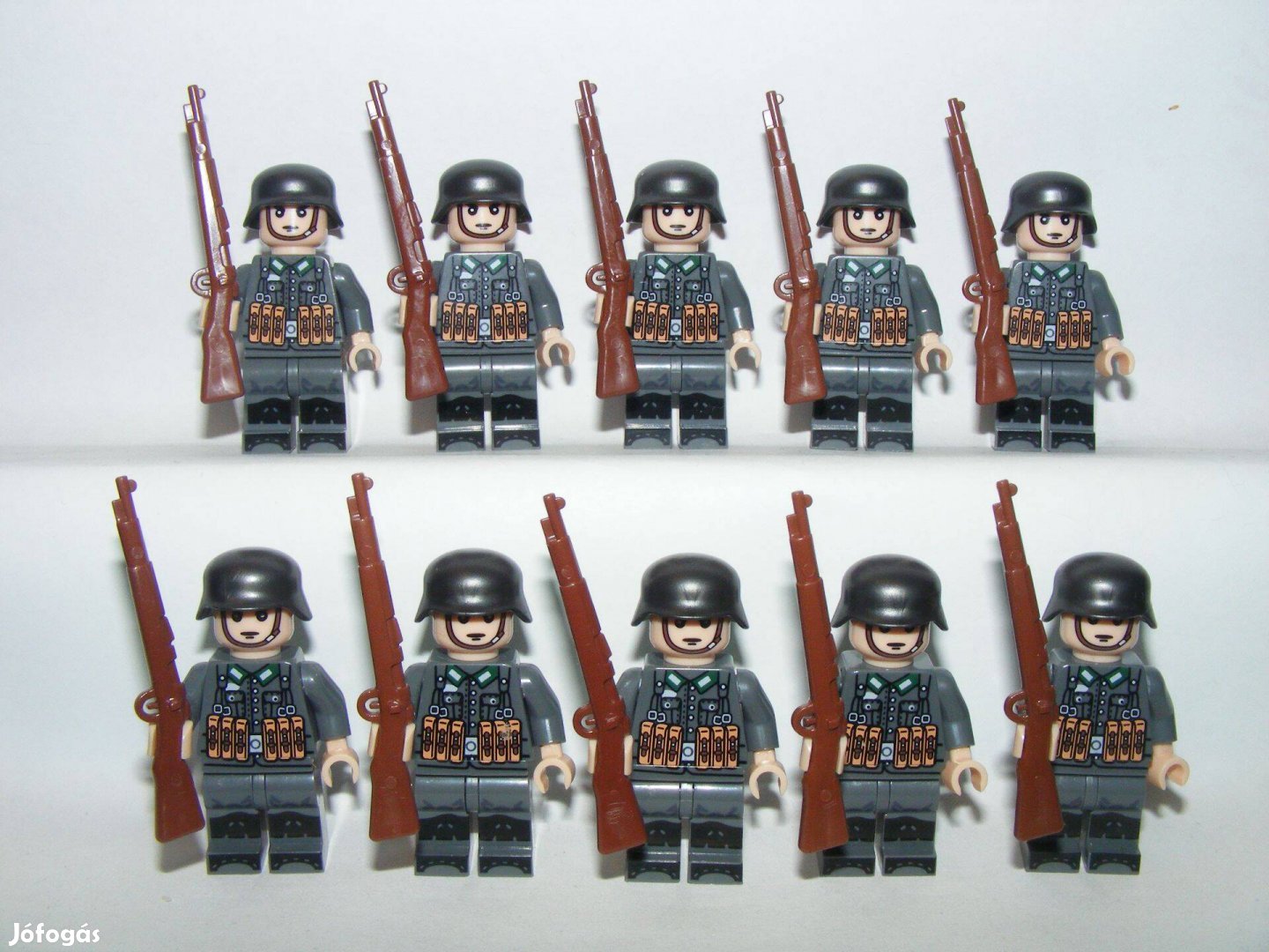 Lego 2. Világháborús Wehrmacht Német katonák 10db GER katona figura Új