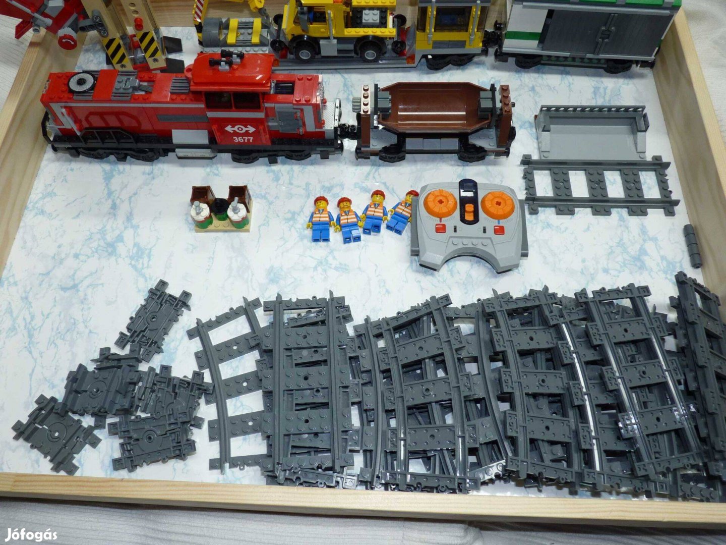 Lego 3677 piros tehervonat eladó