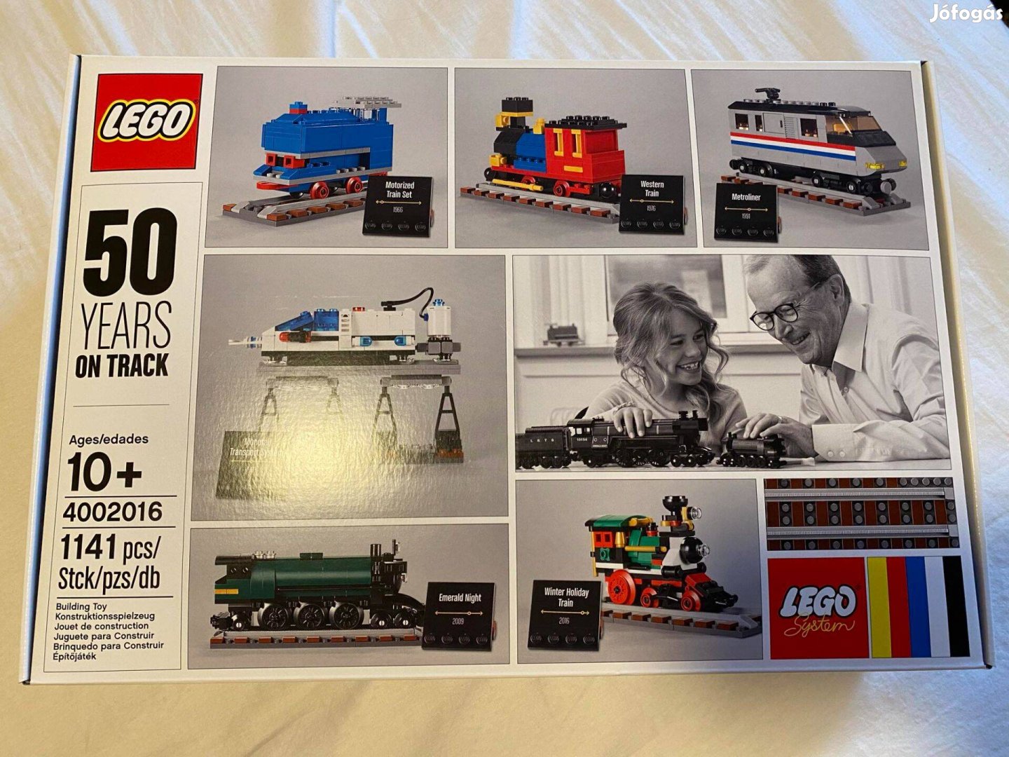 Lego 4002016 Dolgozói szett 50Years on Track+ a képeslap gyűjtői darab