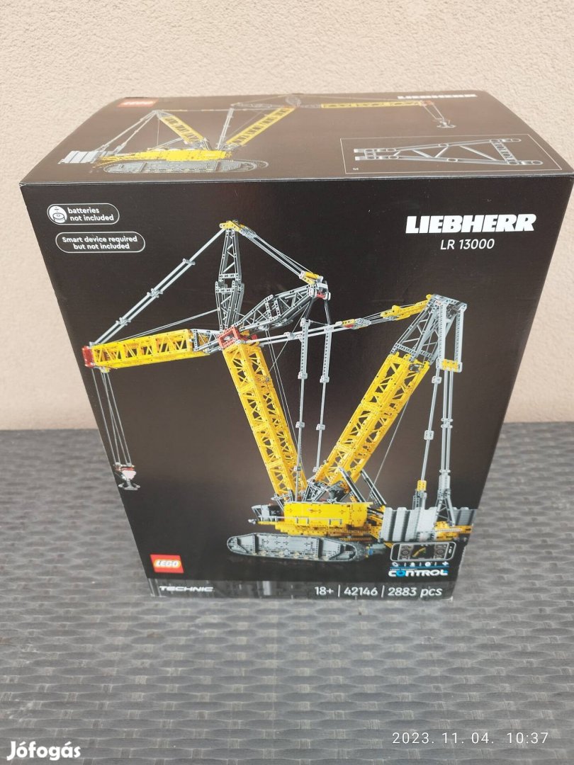 Lego 42146 Liebherr Lr 13000 lánctalpas daru új, bontatlan 