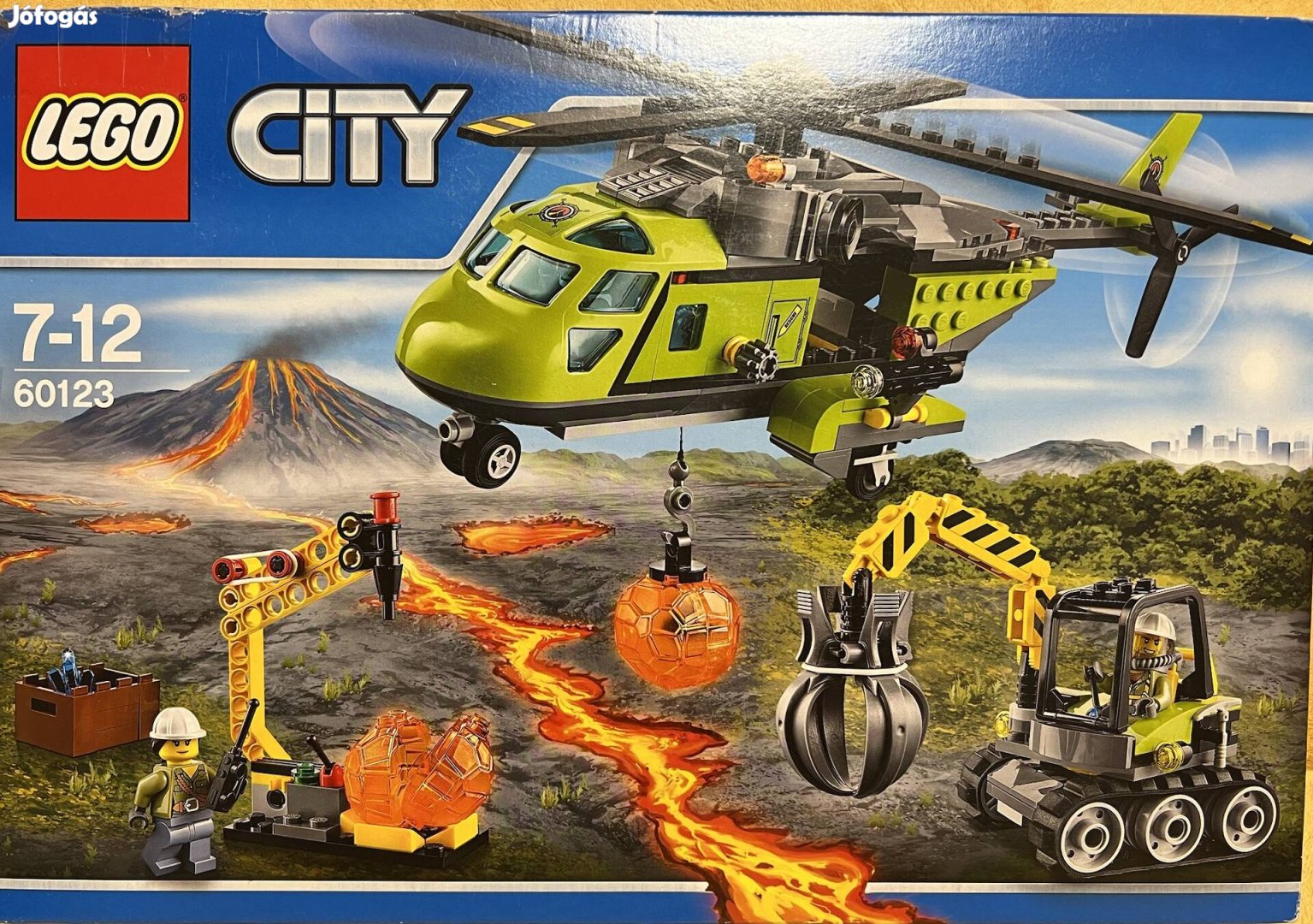 Lego 60123 Vulkánkutató Szállító Helikopter!