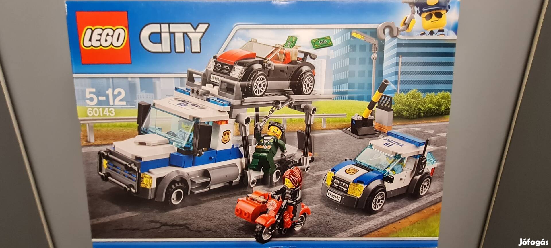 Lego 60143, Rendőrségiautószállító, új, bontatlan 