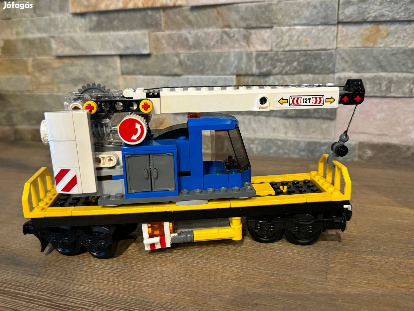 Lego 60198 vonat vasut tehervonat szett vaon darus vagon