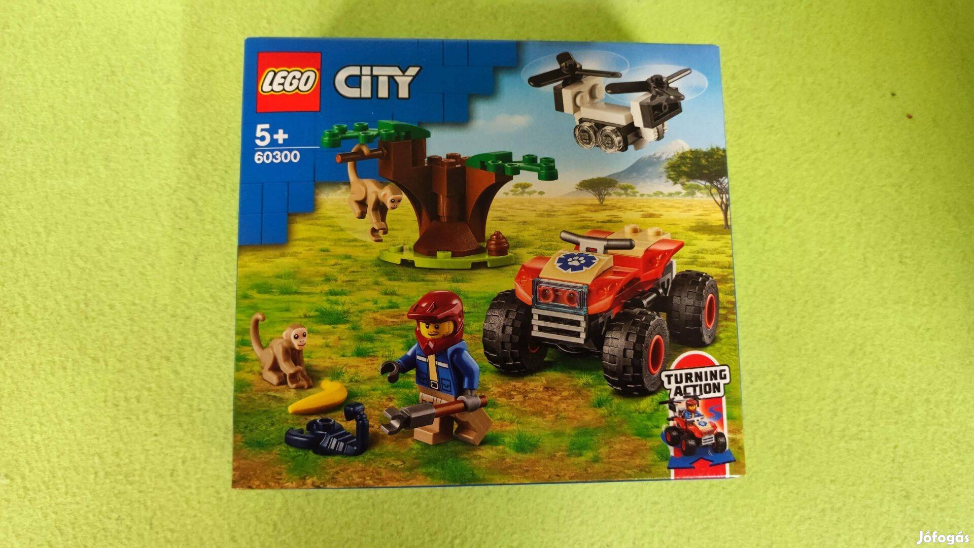 Lego 60300 City - Vadvilági ATV mentőjármű quad majom új bontatlan