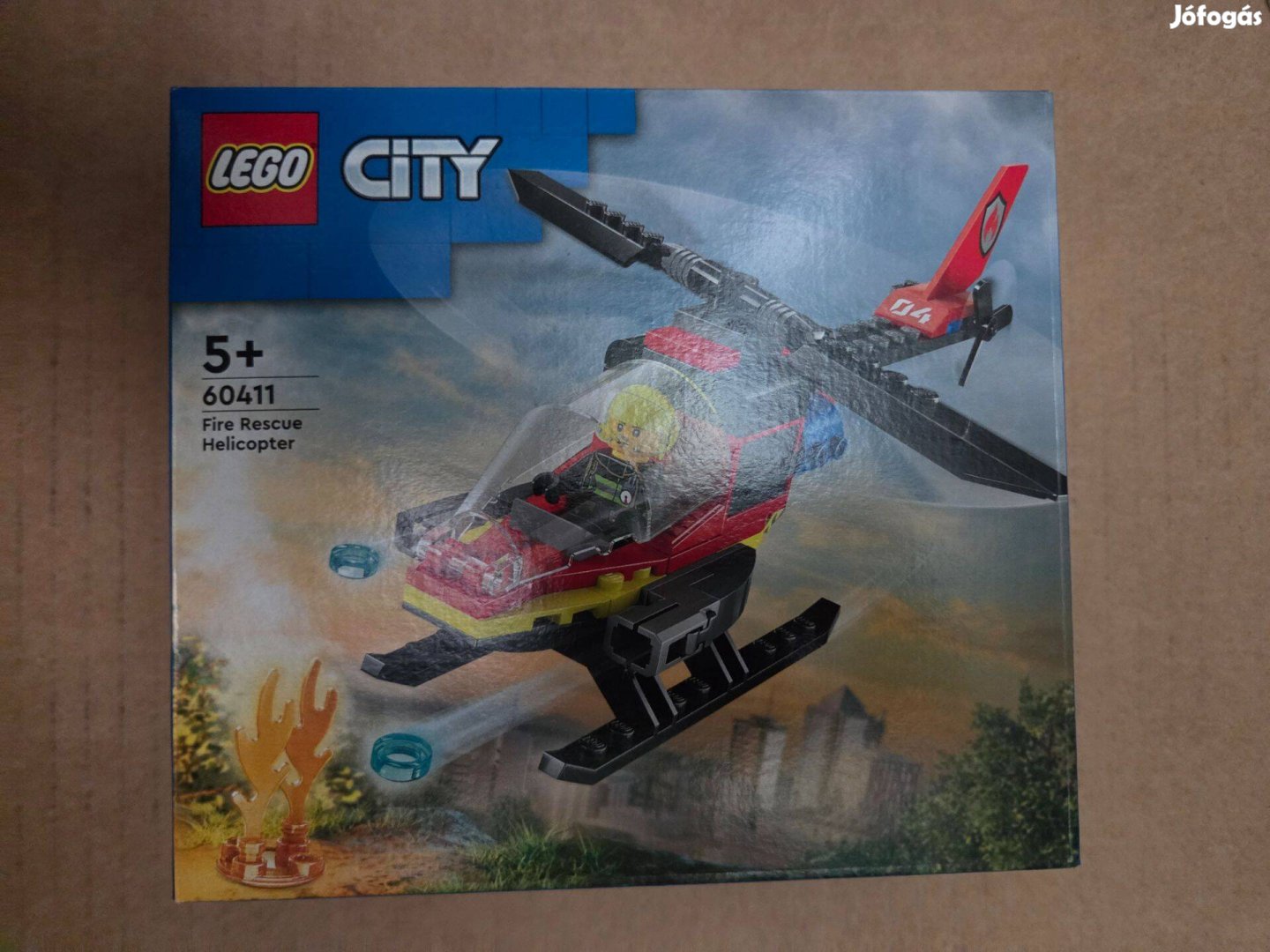 Lego 60411 City Tűzoltó mentőhelikopter készlet - bontatlan