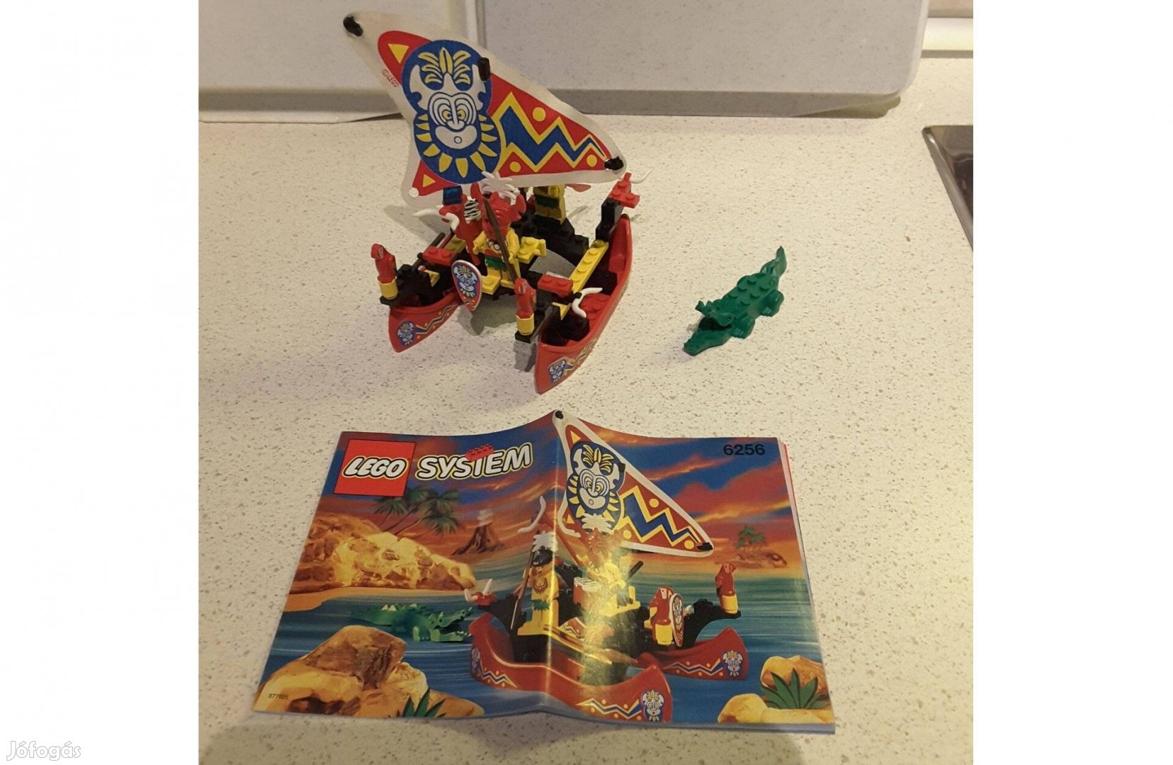 Lego 6256 Bennszülött ikerkenu Islander catamaran + leírás +dobozdarab