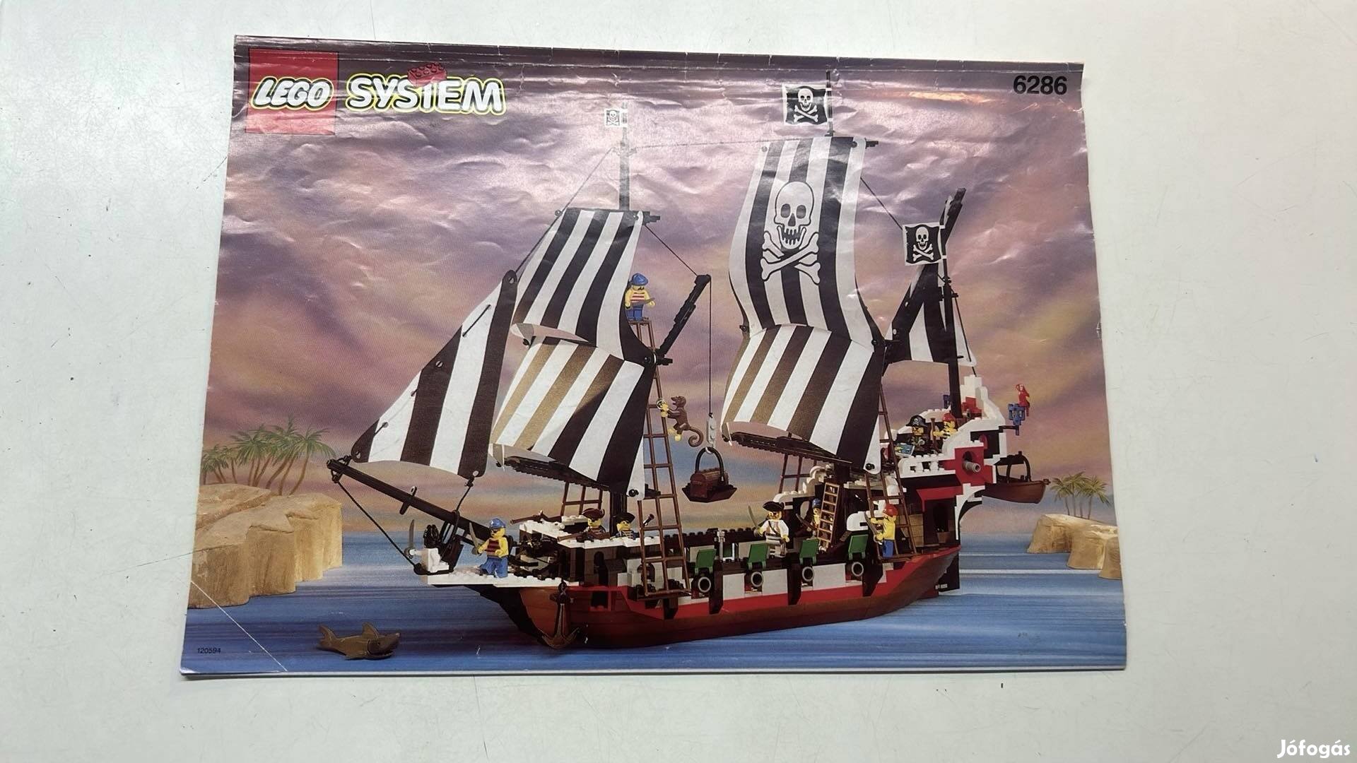 Lego 6286 Pirate hajó kalóz hajó Skull's eye scooner