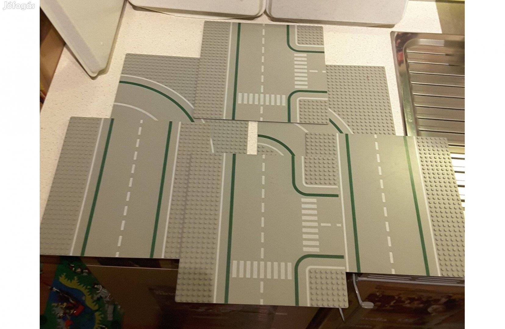 Lego 6310 Út / utca alaplapok / Road plates 6 DB + dobozdarab