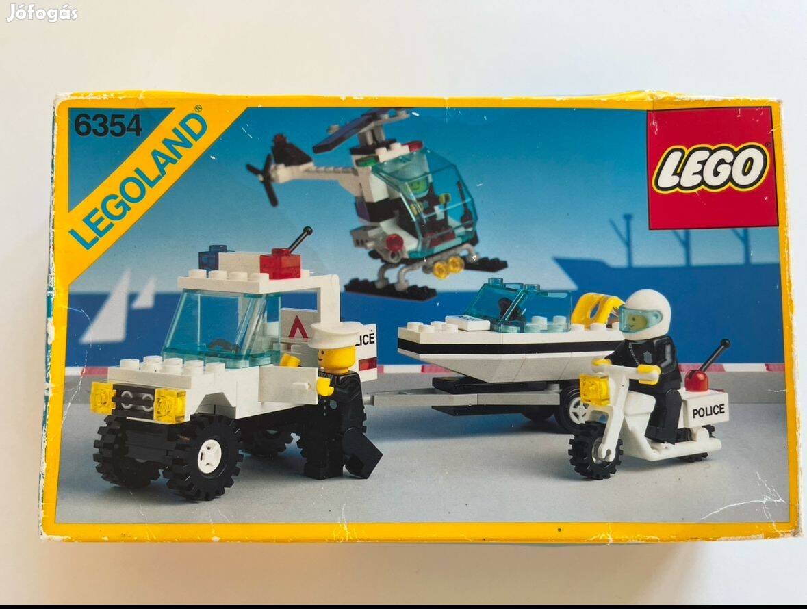 Lego 6354 Legoland Rendőrautó + helikopter + motorcsónak + motor