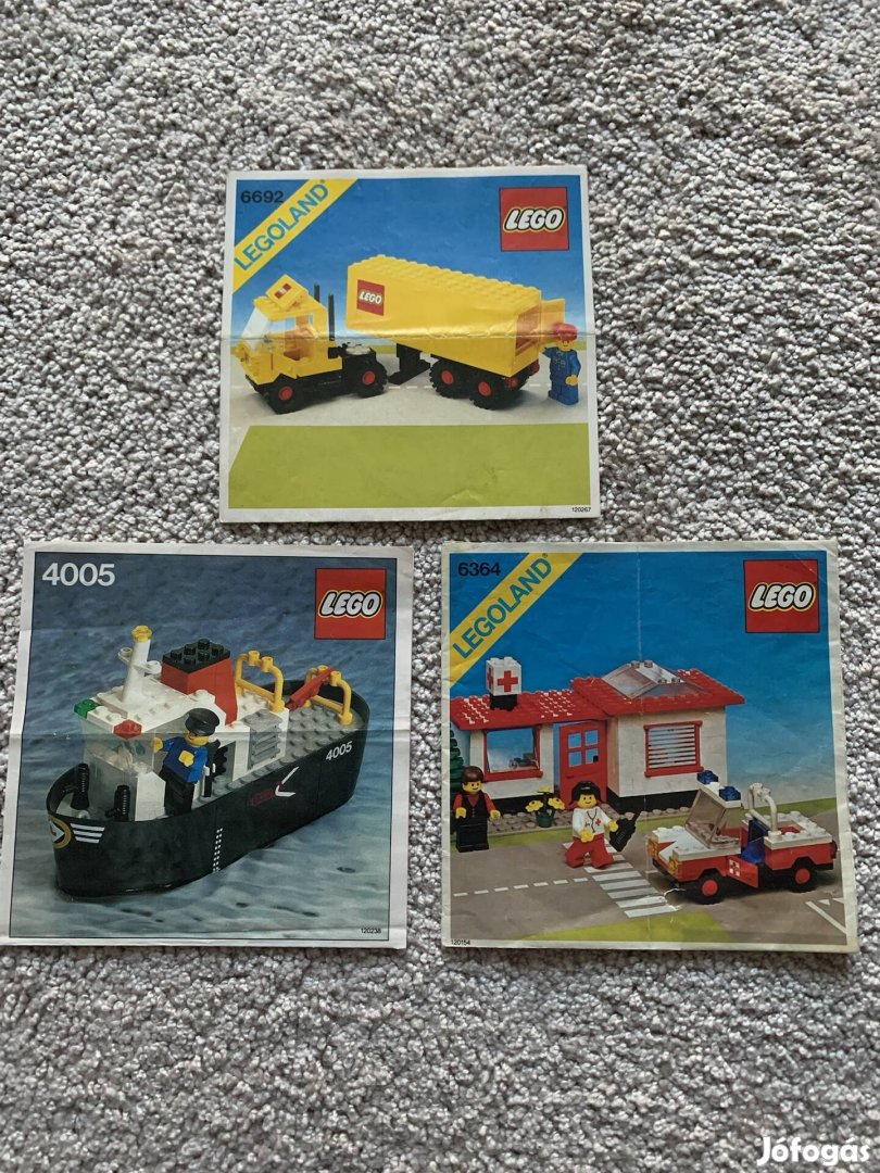 Lego 6364, 6692 és 4005 leírások