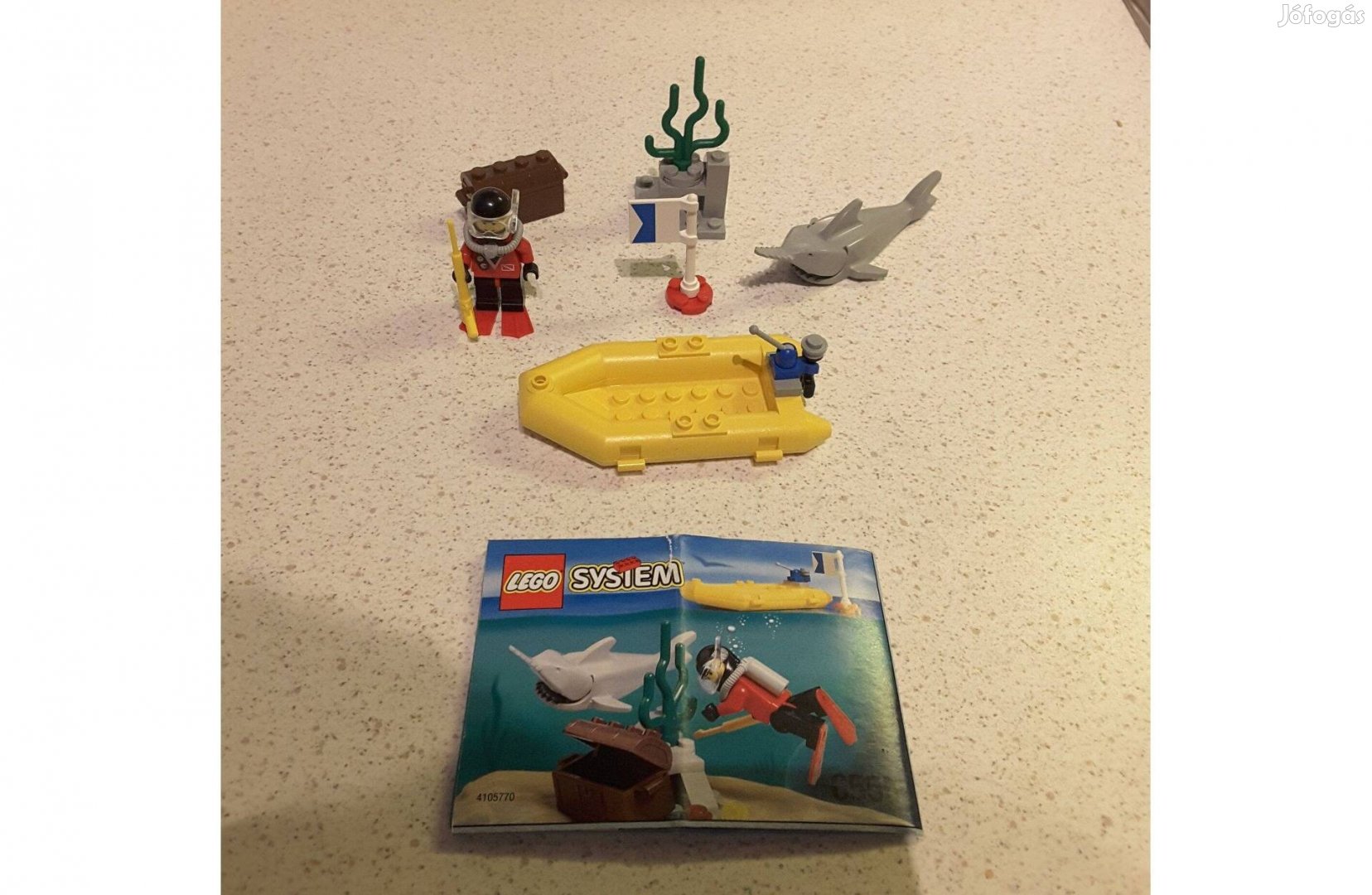 Lego 6555 Sea hunter / Búvár minizátony csónak cápa + leírás