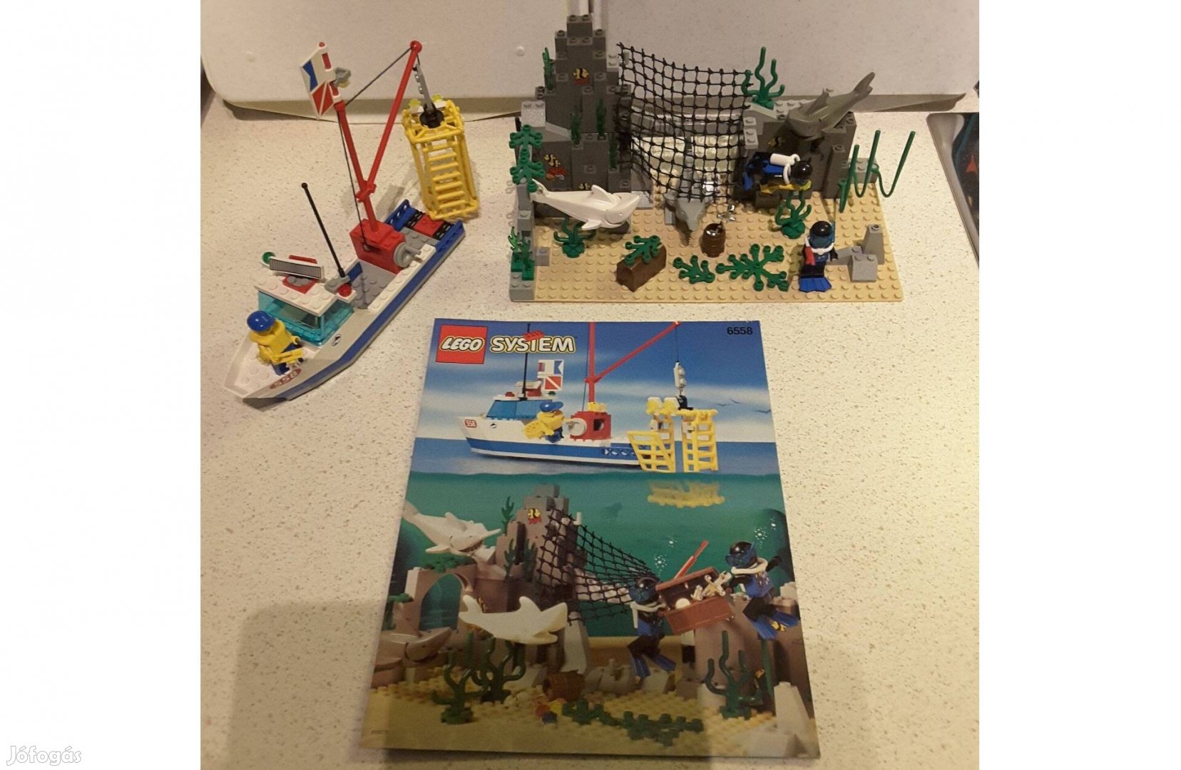 Lego 6558 Shark Cage Cove / Mélytengeri szett I. és leírás