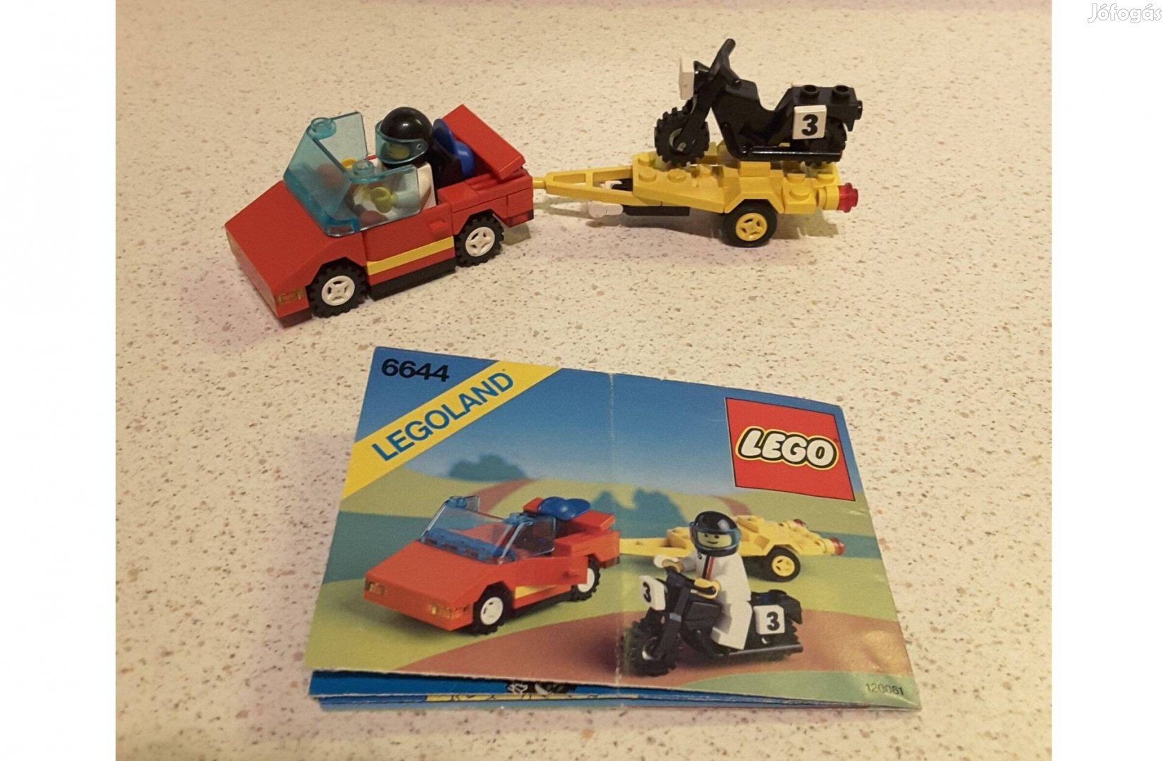 Lego 6644 Road rebel / Autó / utánfutó / motor + leírás + dobozdarab