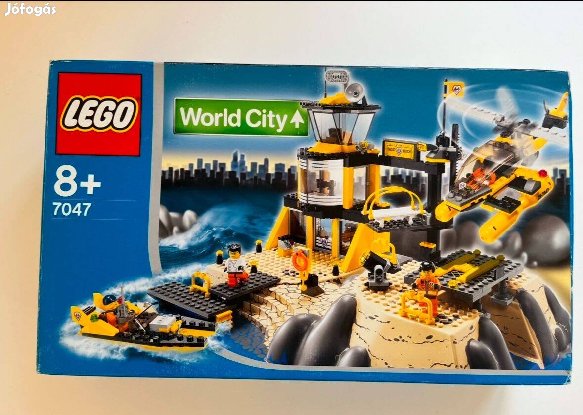 Lego 7047 Word City Partiőrség Központ + Helikopter + Motorcsónak