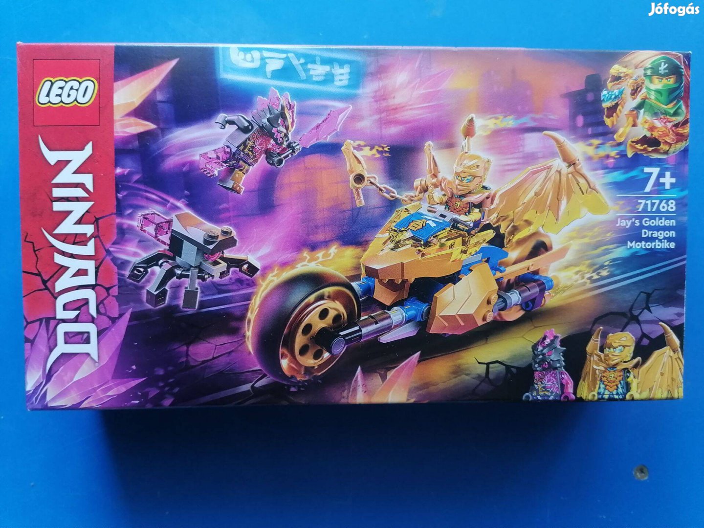 Lego 71768 Ninjago - Jay aranysárkány motorja új, bontatlan