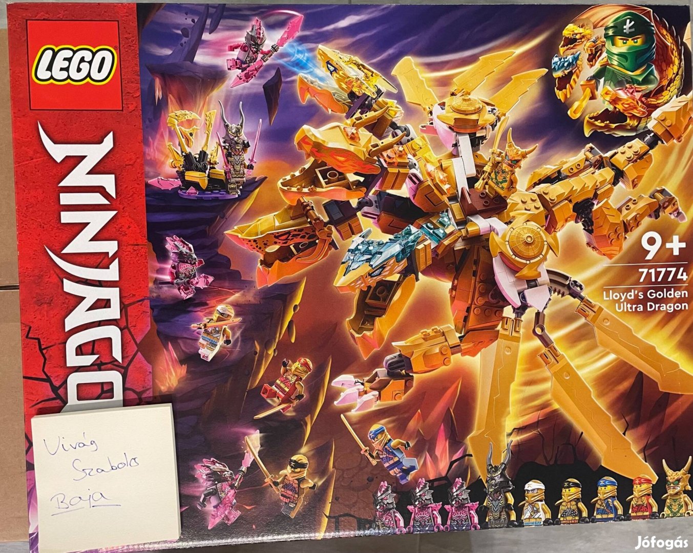 Lego 71774 Ninjago Lloyd ultra aranysárkánya