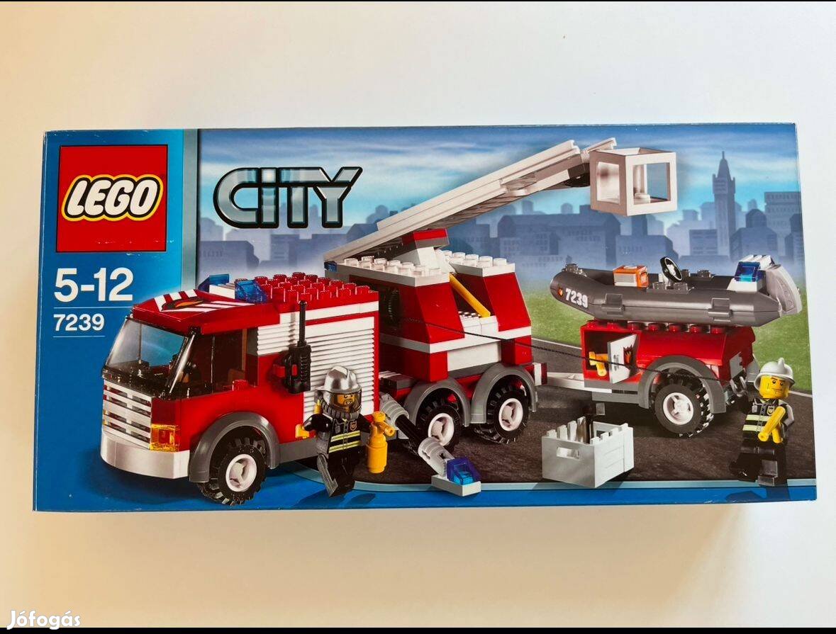 Lego 7239 Tűzoltó autó utánfutóval csónakkal